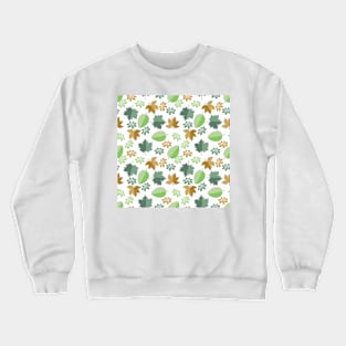 Floral Pattern Crewneck Sweatshirt